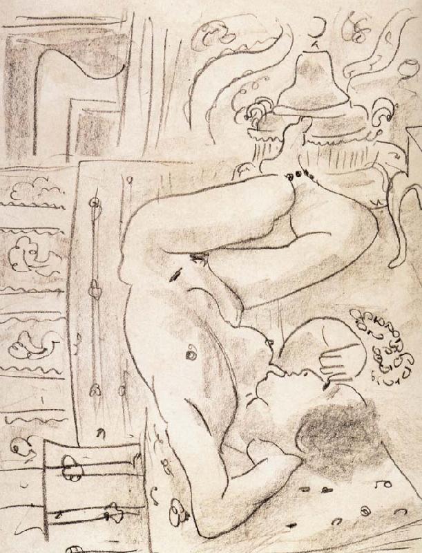 Henri Matisse Nude in front of the stove oil painting image
